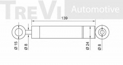 TREVI AUTOMOTIVE ta1563 -  Амортизатор, поликлиновой ремень